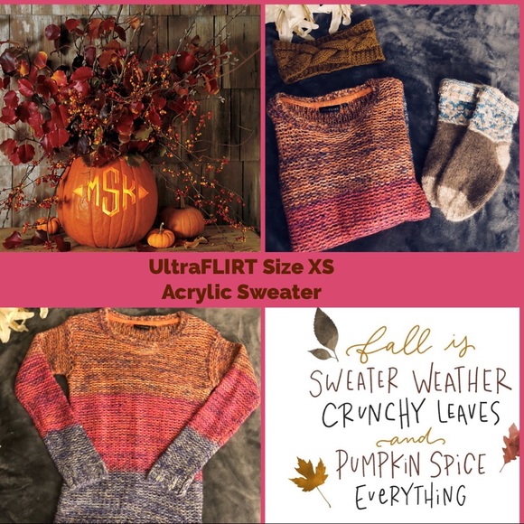 ♦️HP!♦️Ultra Flirt Crochet Knit Sweater XS SMALL - Picture 2 of 5